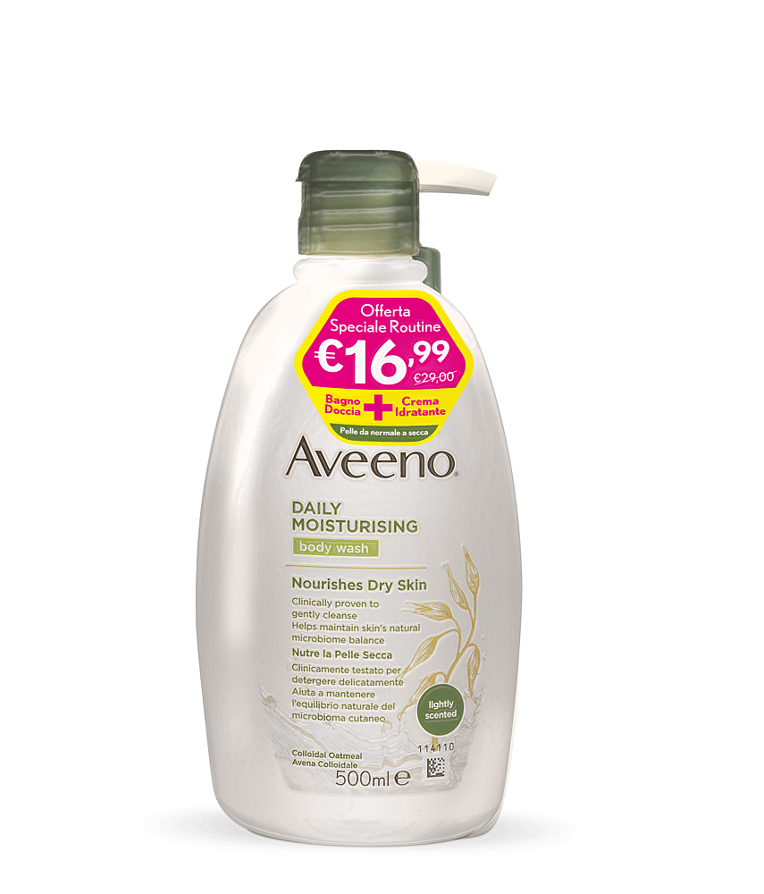 Aveeno Bundle Bagno Doccia 500 Ml + Aveeno Crema Idratante 300 Ml