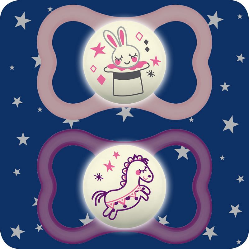 Mam Succhietto Original Night 6+ Mesi Silicone Neutro 2 Pezzi