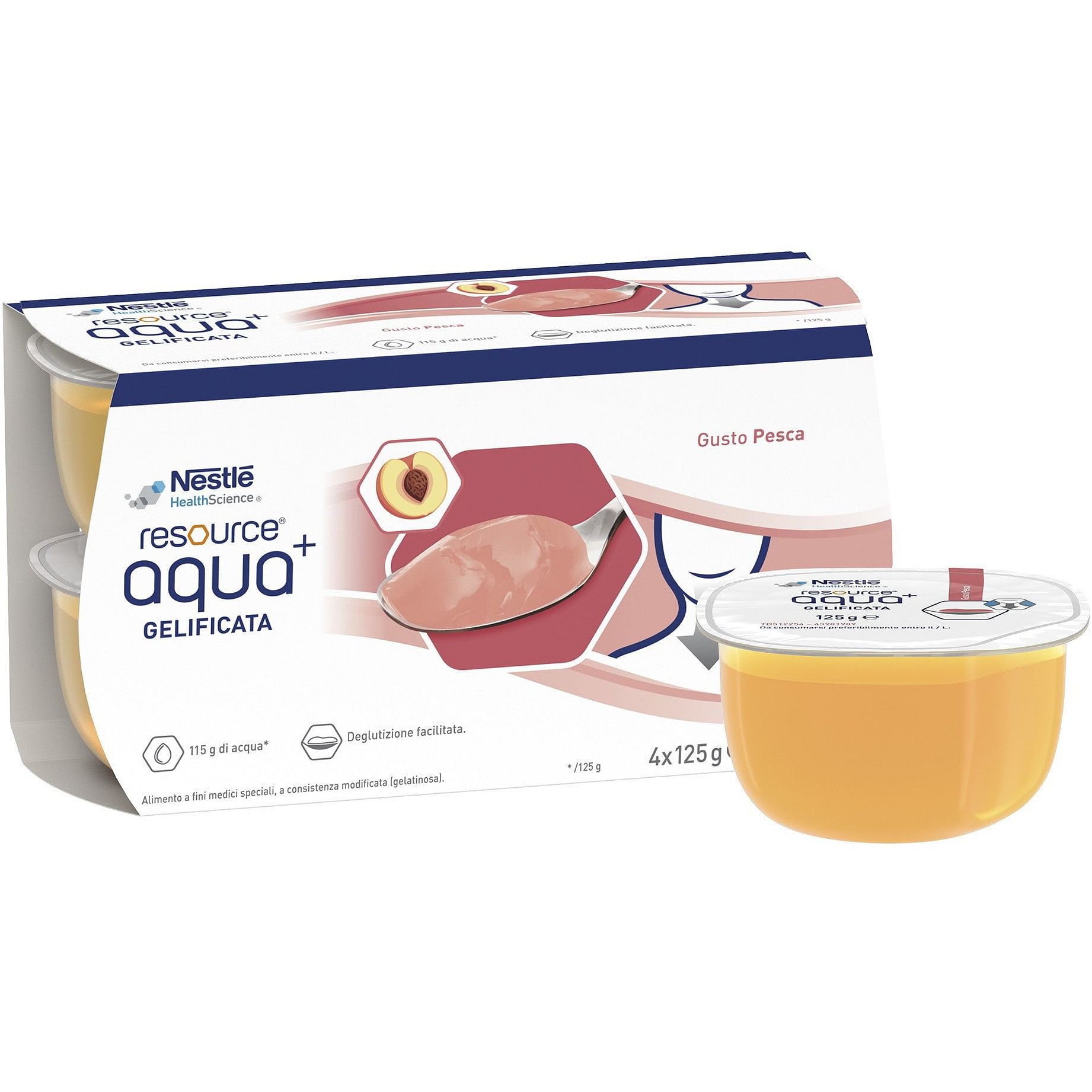 Resource Aqua Acqua Gelificata+Peach Cup 6 4 X125 G
