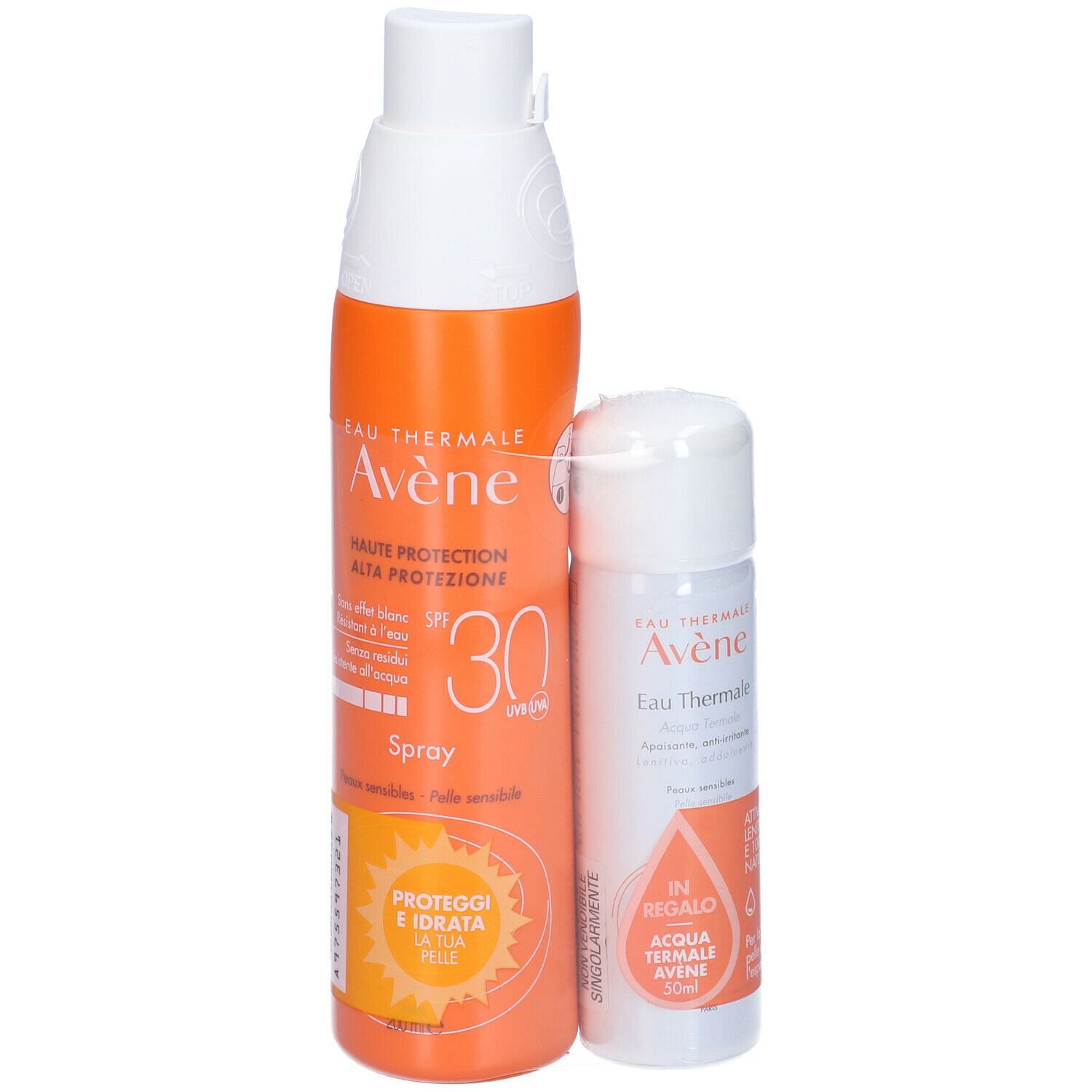Eau Thermale Avene Solare Confezione Speciale Spray 30 200 Ml + Spray Acqua Termale 50 Ml