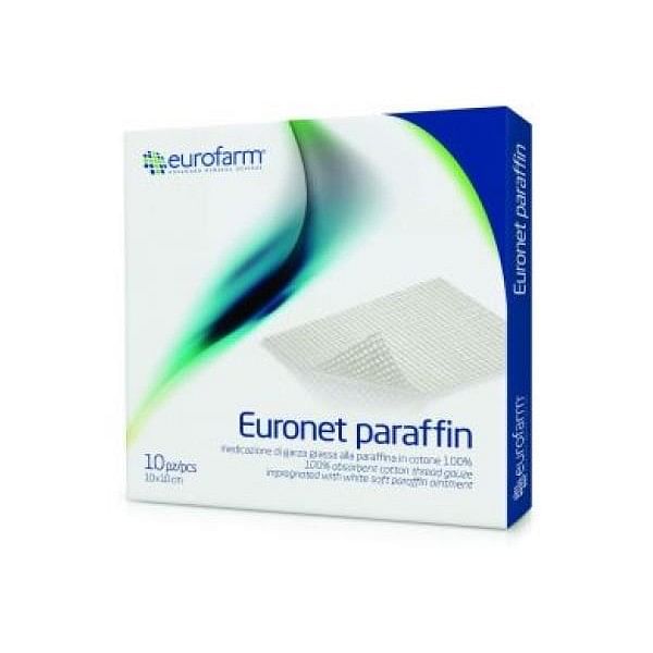 Medicazione In Garza Grassa Paraffinata Euronet Paraffin 10 X10 Cm 10 Pezzi