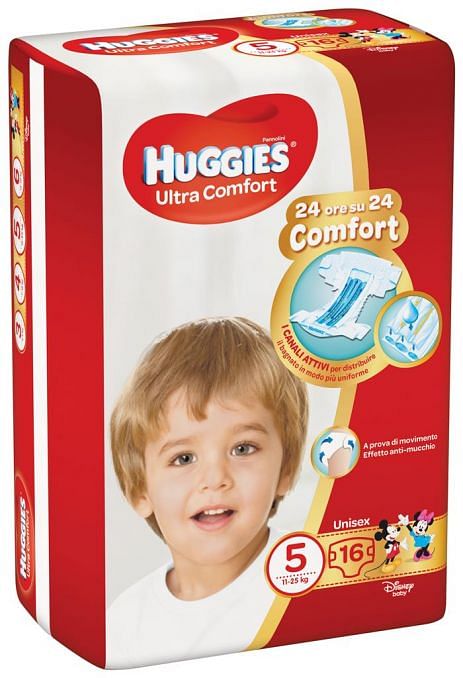 Pannolino Huggies Ultra Comfort Base 5 16 Pezzi