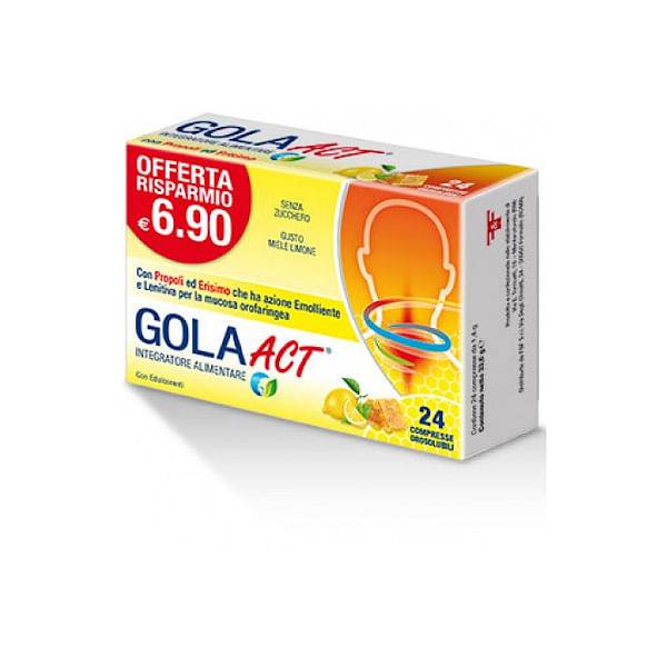 Gola Act Miele E Limone 24 Compresse Orosolubili
