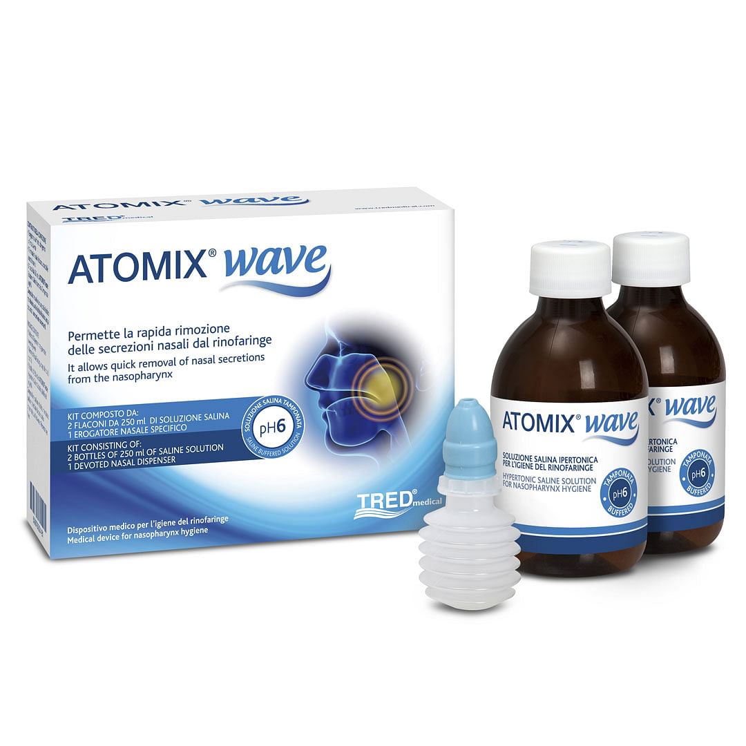 Atomix Vas Kit Per Igiene Funzionale Delle Vie Aeree Superiori Atomic Wave + Spray