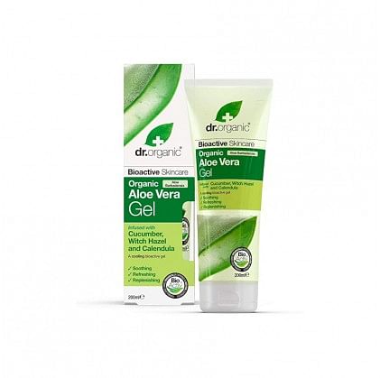 Dr Organic Aloe Cucumber Gel Gel Corpo Cetriolo Calendula Amamelide 200 Ml