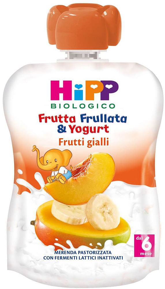 Hipp Bio Frutta Frullata Yogurt Frutti Gialli 90 G