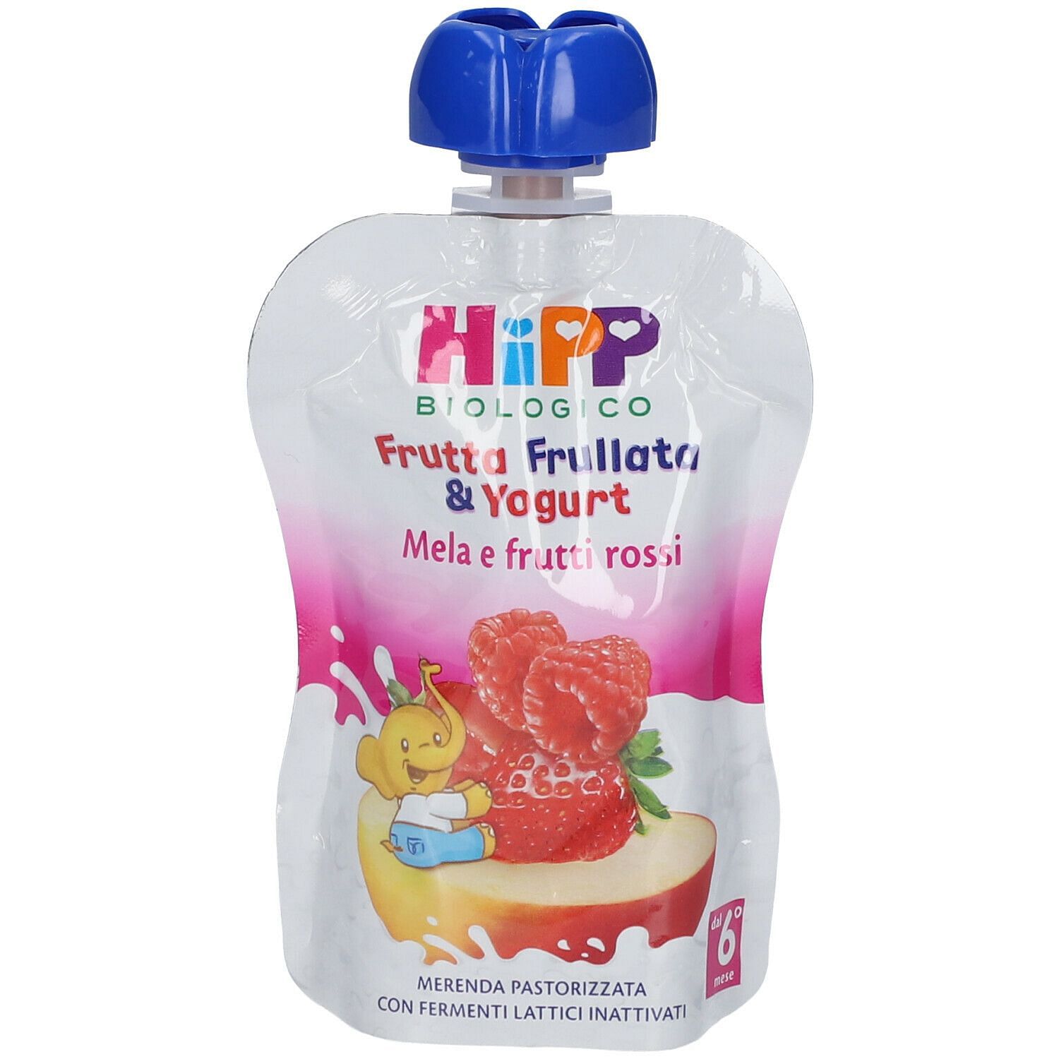Hipp Bio Frutta Frullata Yogurt Mela Frutti Rossi 90 G
