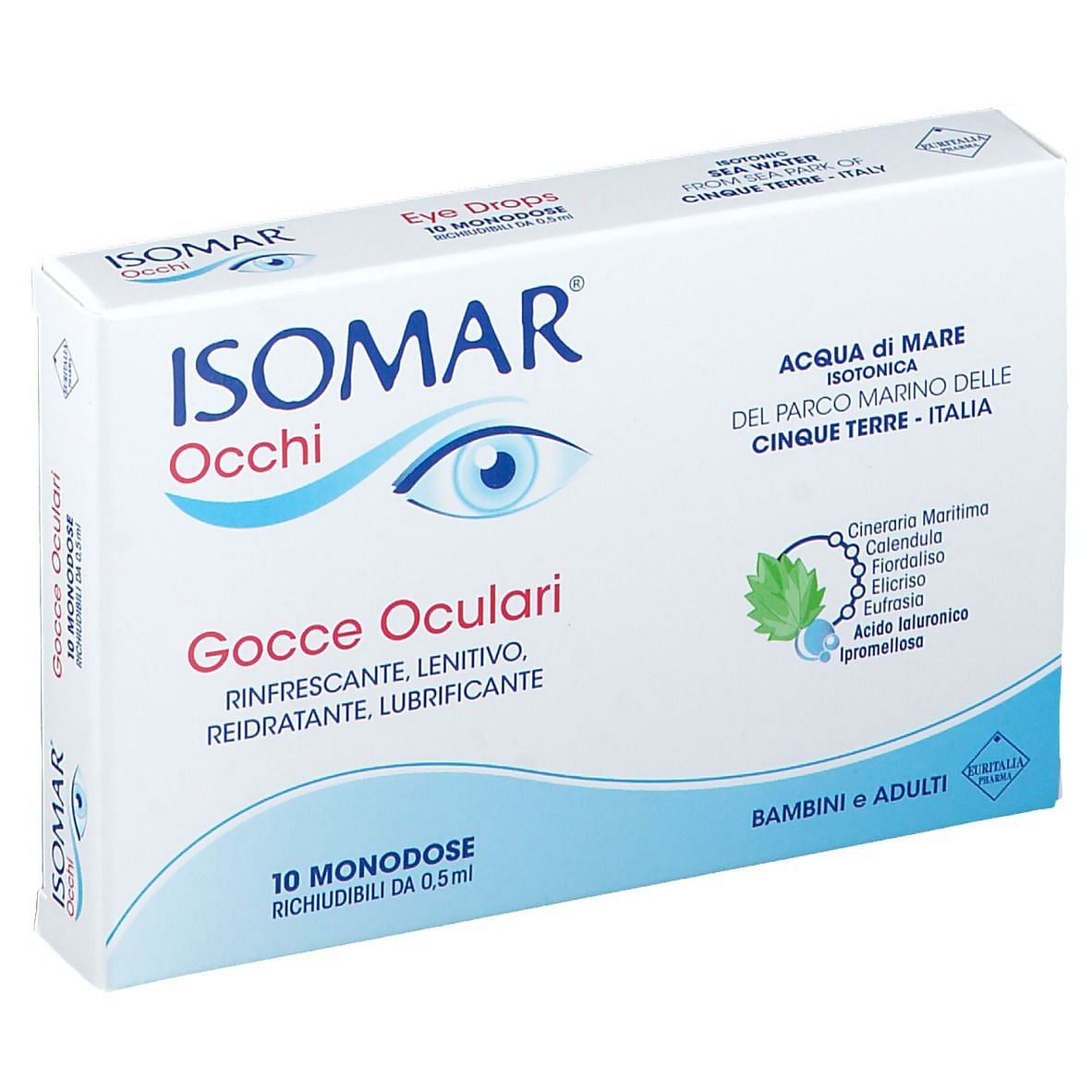 Isomar Occhi Gocce Oculari All'Acido Ialuronico 0,20% 10 Flaconcini