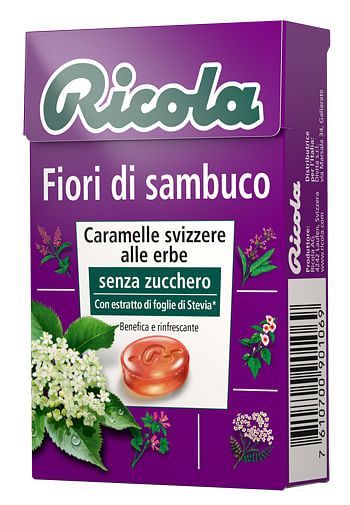 Ricola Fiori Di Sambuco Senza Zucchero 50 G