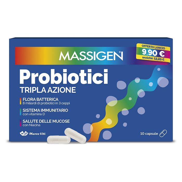 Massigen Probiotici 10 Capsule