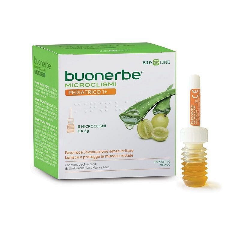 Buonerbe Microclismi Pediatrico 1+ 6 Pezzi X 5 G