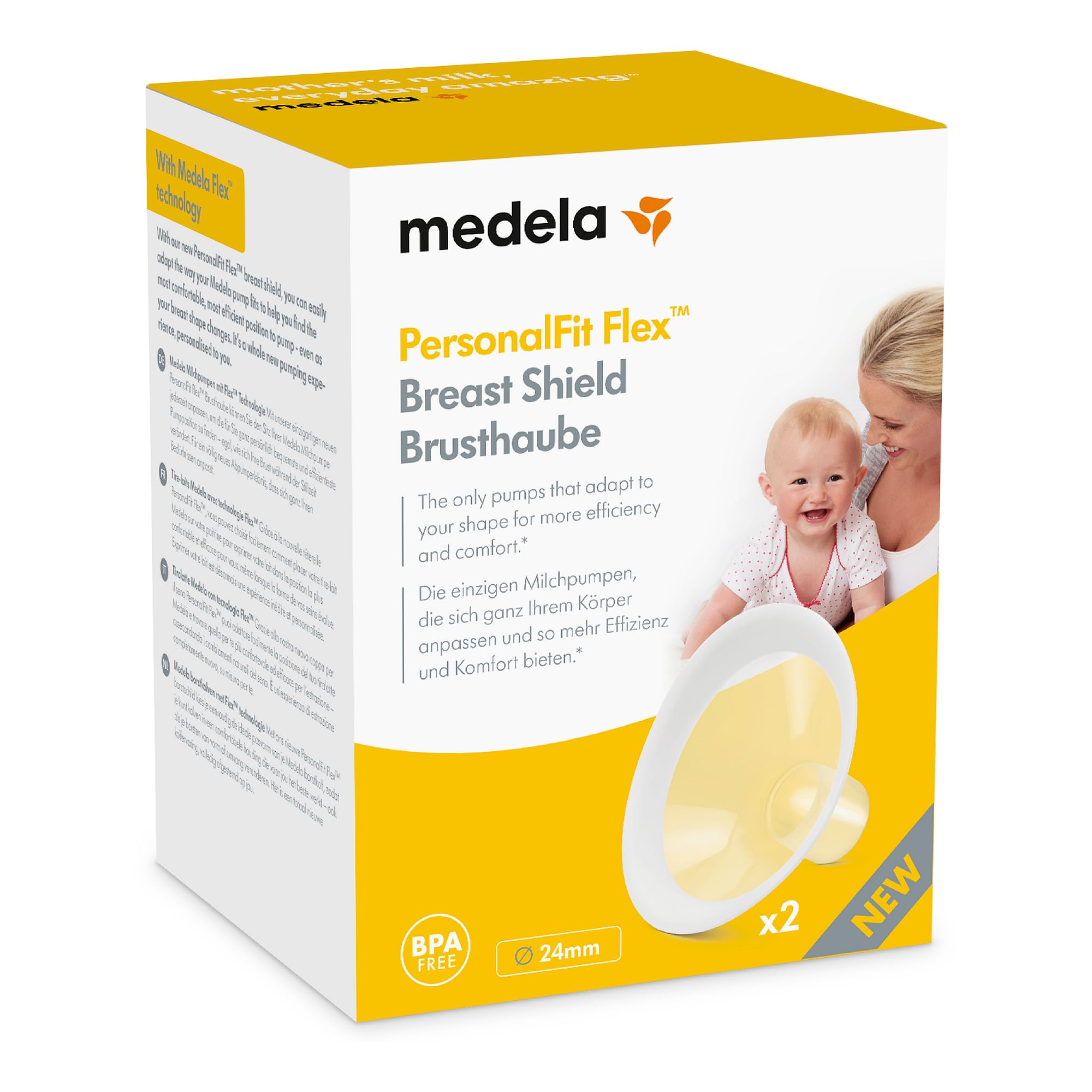 Coppa Per Il Seno Personalfit Flex 24 Mm 2 Pezzi