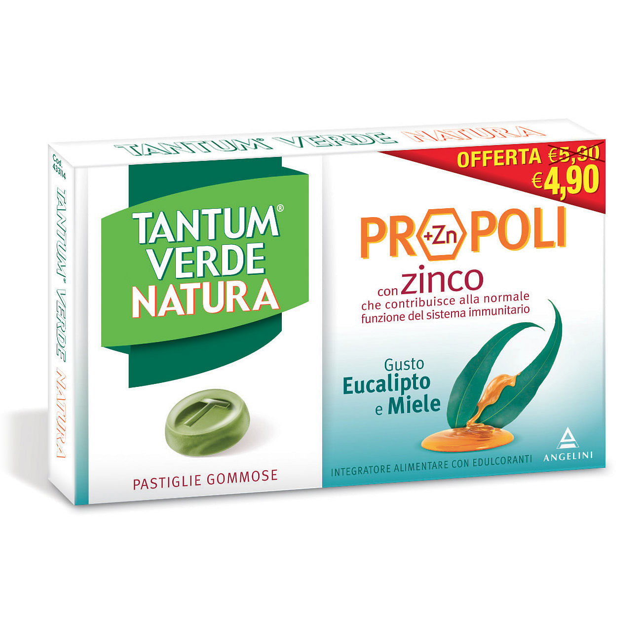 Tantum Verde Natura Pastiglie Gommose Eucalipto & Miele 30 G
