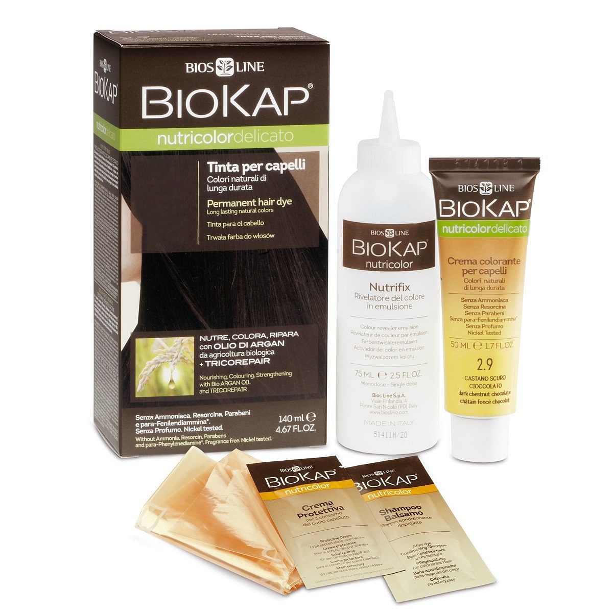Biokap Nutricolor Delicato 8,03 New Biondo Chiaro Naturale Tinta 140 Ml