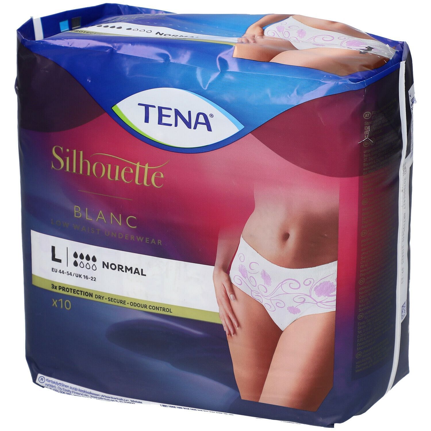 Pannolone A Mutandina Assorbente Tena Silhouette Blanc Large 10 Pezzi