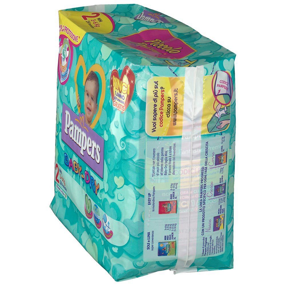 Pannolini Per Bambini Pampers Baby Dry Downcount No Flash Mini 24 Pezzi Buono Sconto