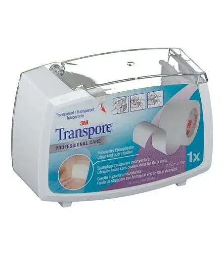Cerotto In Rocchetto Transpore Cm 2,5 X 5 Mt Dispenser 1 Pezzo