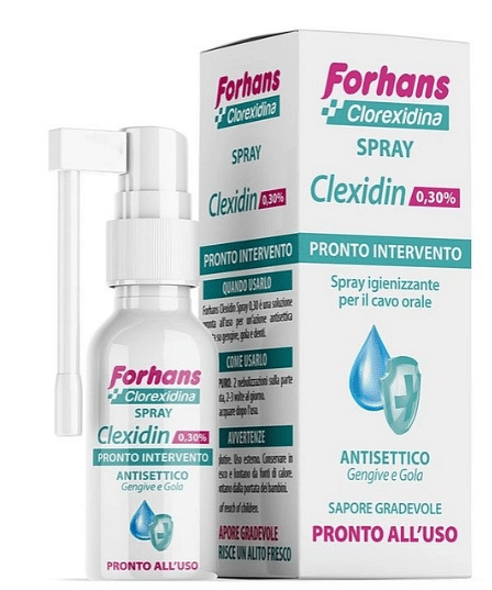 Collutorio Spray Con Clorexidina Forhans Clexidin 50 Ml