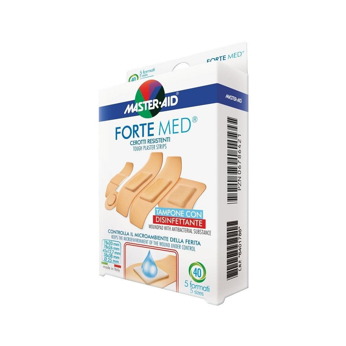 Cerotto Master Aid Forte Med 5 Formati 40 Pezzi