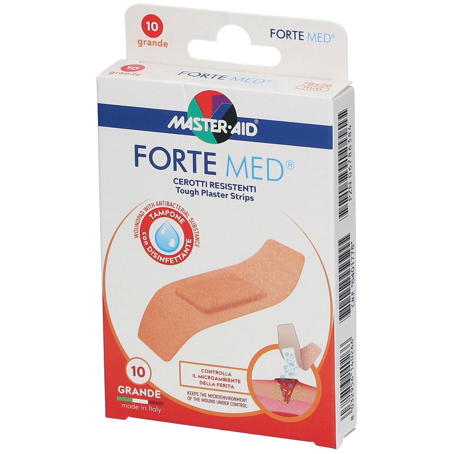 Cerotto Master Aid Forte Med Grande 10 Pezzi
