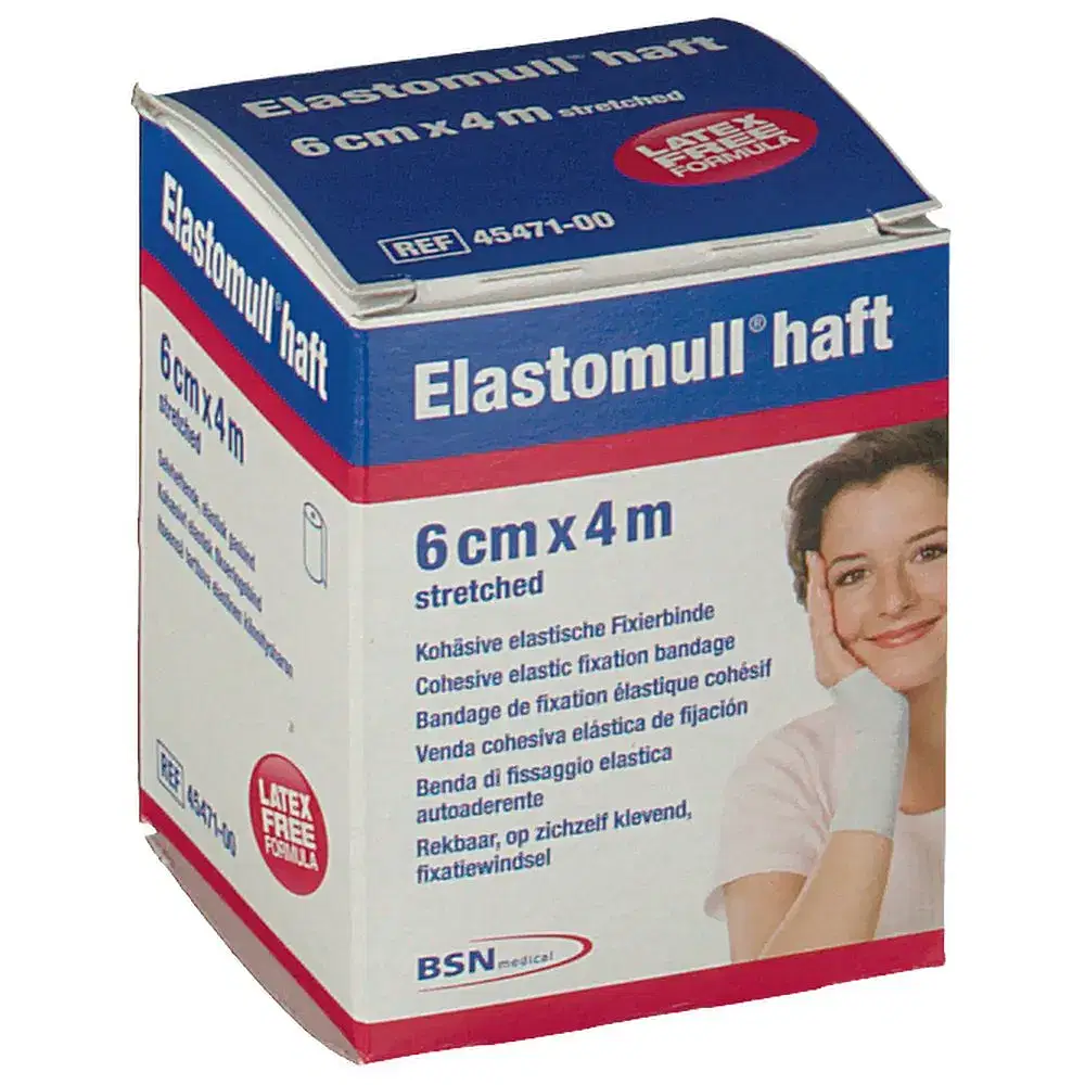 Benda Elastica Autoadesiva Elastomull Haft Compressione Forte 6 X400 Cm