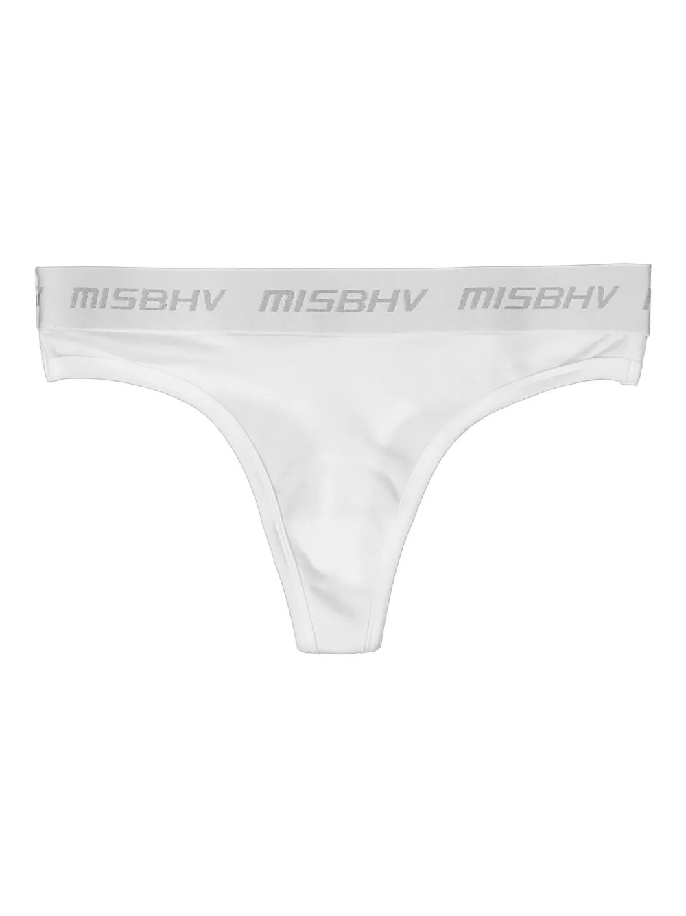 MISBHV logo waistband thong - Bianco