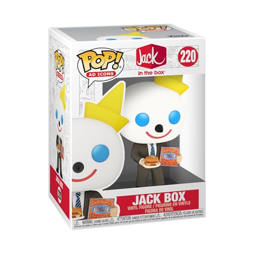Funko Pop! Ad Icon: Jack Box In The Box - Mcb - Jack In The Box - Collectable Vinyl Figure For Display - Gift Idea - Official Merchandise - Toys For K