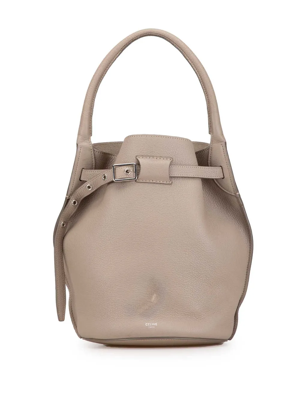 Céline Pre-Owned 2019 Leather Big Bag bucket bag - Marrone