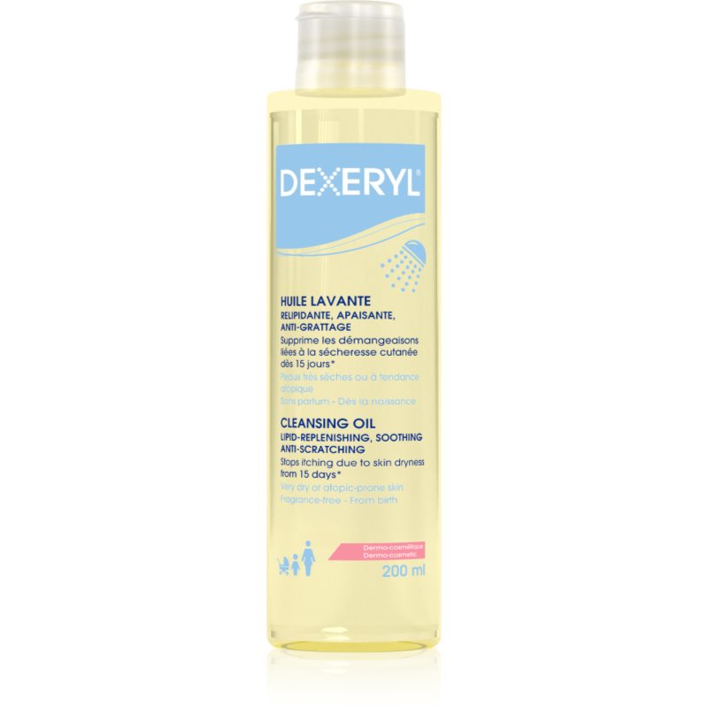 Dexeryl Cleansing Oil Olio Detergente Delicato Per Pelli Molto Secche, Sensibili E Atopiche 200 Ml