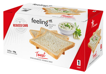Feeling ok toast naturale 160gr