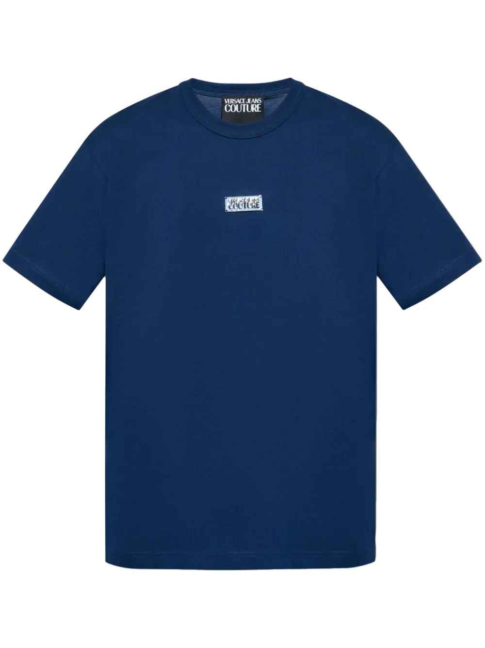 Versace Jeans Couture logo-patch T-shirt - Blu