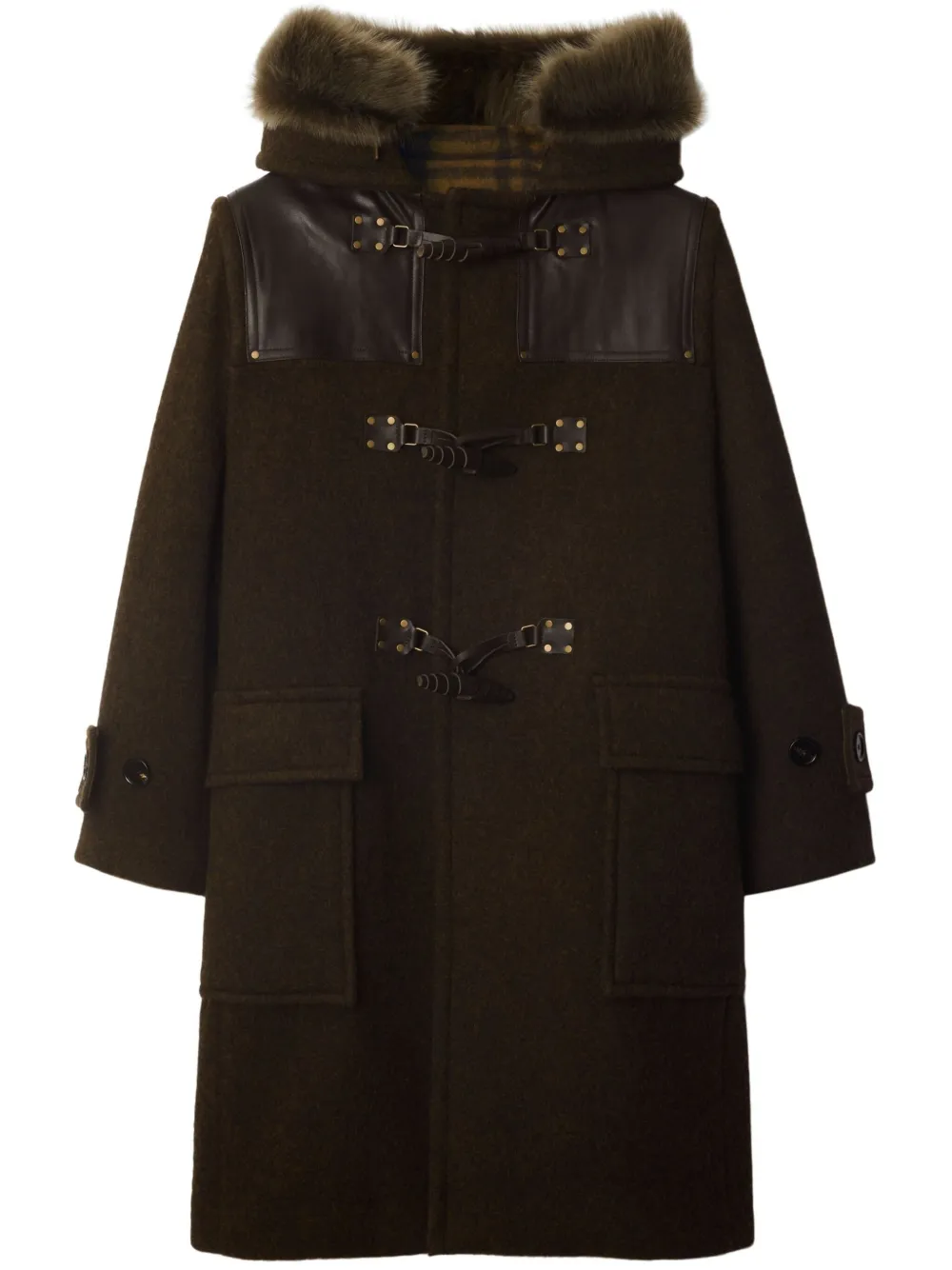 Burberry wool duffle coat - Marrone