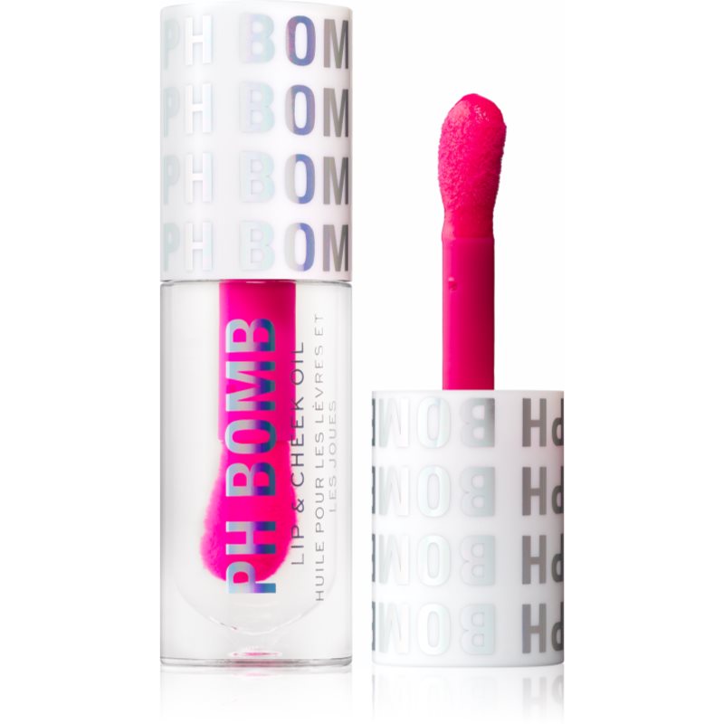 Makeup Revolution Ph Bomb Lip & Cheek Oil Balsamo Ph Autocolorantesi Per Labbra E Guance Colore Universal 4.5 Ml