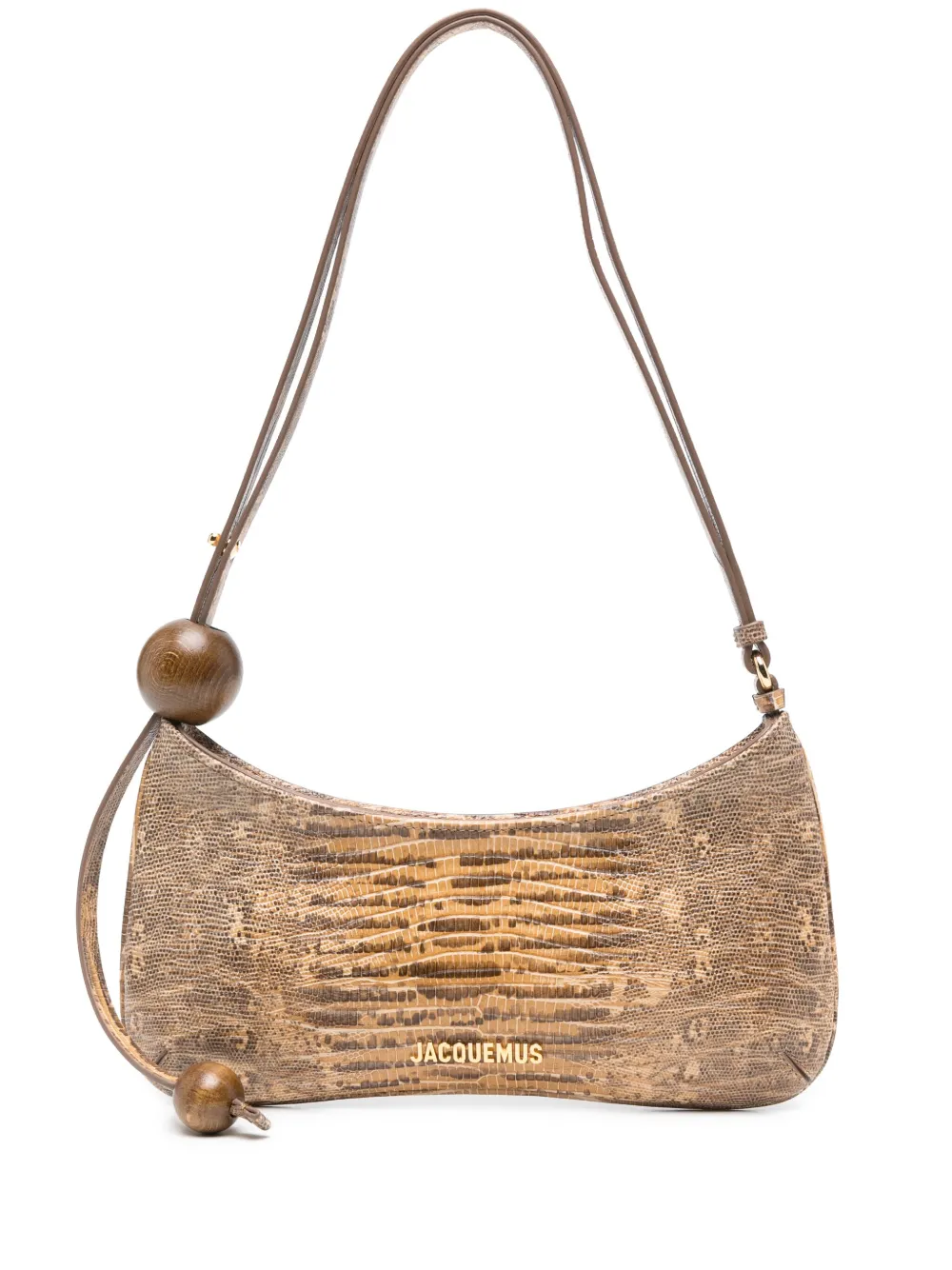 Jacquemus Le Bisou Perle Shoulder Bag - Jacquemus - Leather - Beige - Marrone