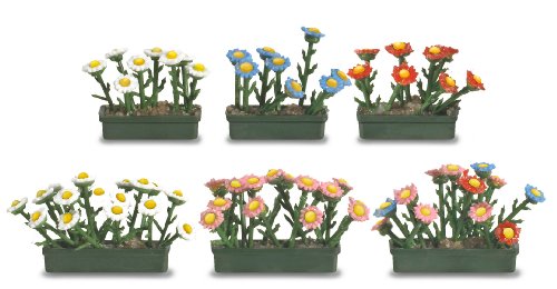 Busch 1208 - Blumenkasten-Set [Giocattolo], Modelli/Colori Assortiti, 1 Pezzo