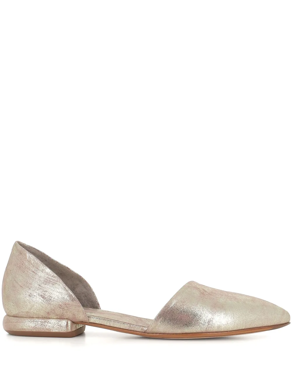 Officine Creative leather ballet flats - Argento