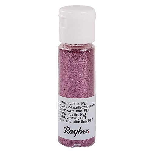 Rayher 39420264 - Flitter, Ultra Fine, In Pet, 20 Ml, Rosa