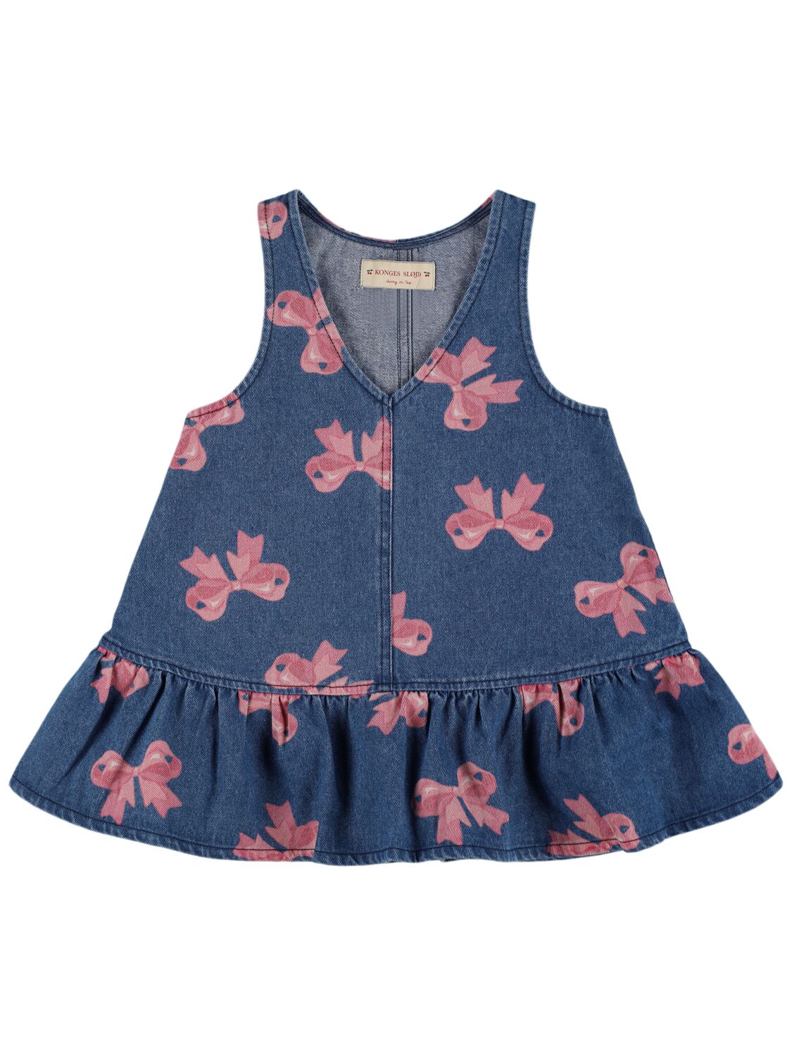 Printed Cotton Denim Dress