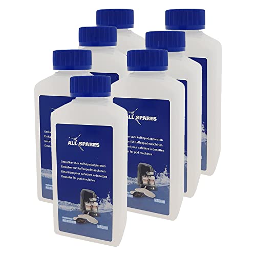 Allspares Anticalcare Per Macchine Da Caffè 250 Ml Adatto Per Ca6520/00, Ca6521/00 - (7 Bottiglie) 1750 Ml