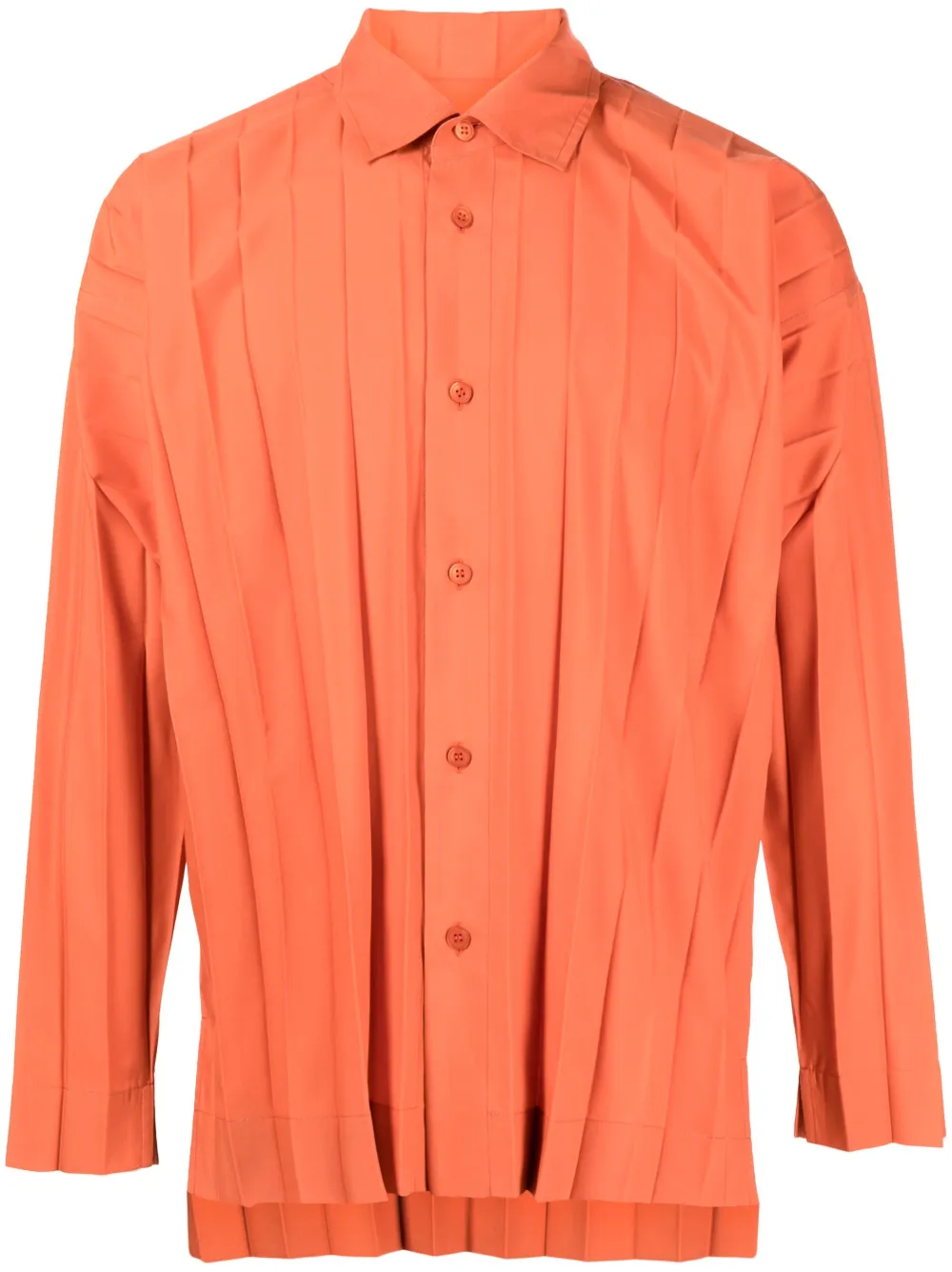 Homme Plissé Issey Miyake Camicia plissettata - Arancione