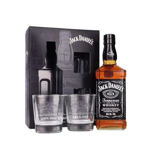 Jack Daniel'S Tennessee Whiskey 40% Vol. 0,7L In Giftbox With 2 Rocks Glasses