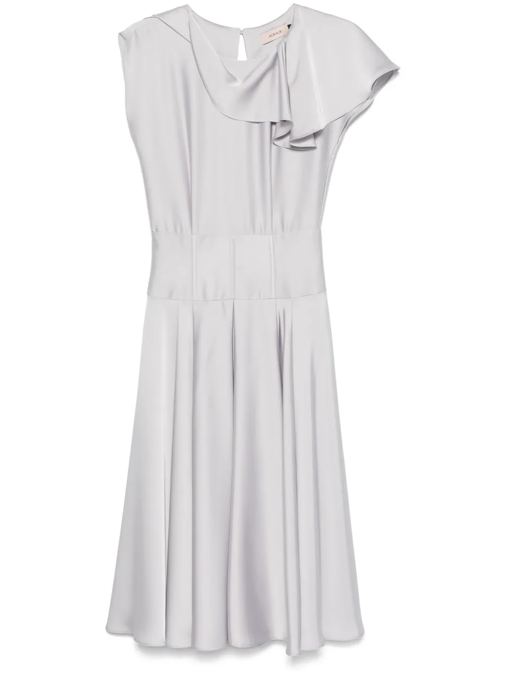 Murmur Flap midi dress - Grigio