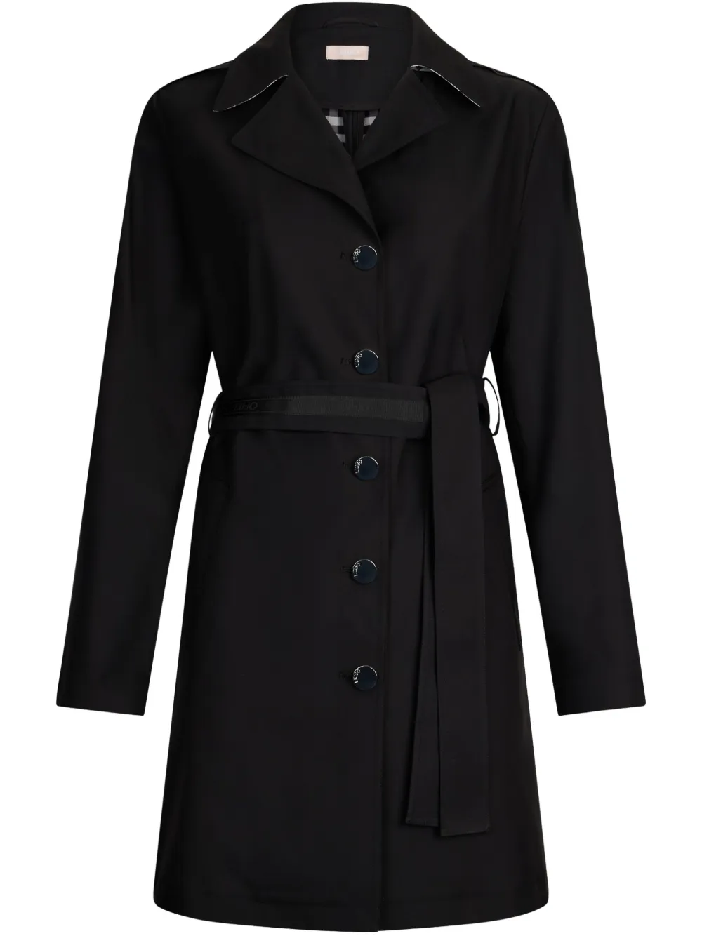 LIU JO Trench coat with belt - Nero