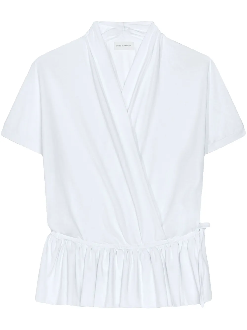 DRIES VAN NOTEN cotton T-shirt - Bianco