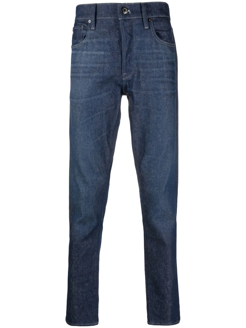 G-Star RAW Jeans dritti con ricamo - Blu