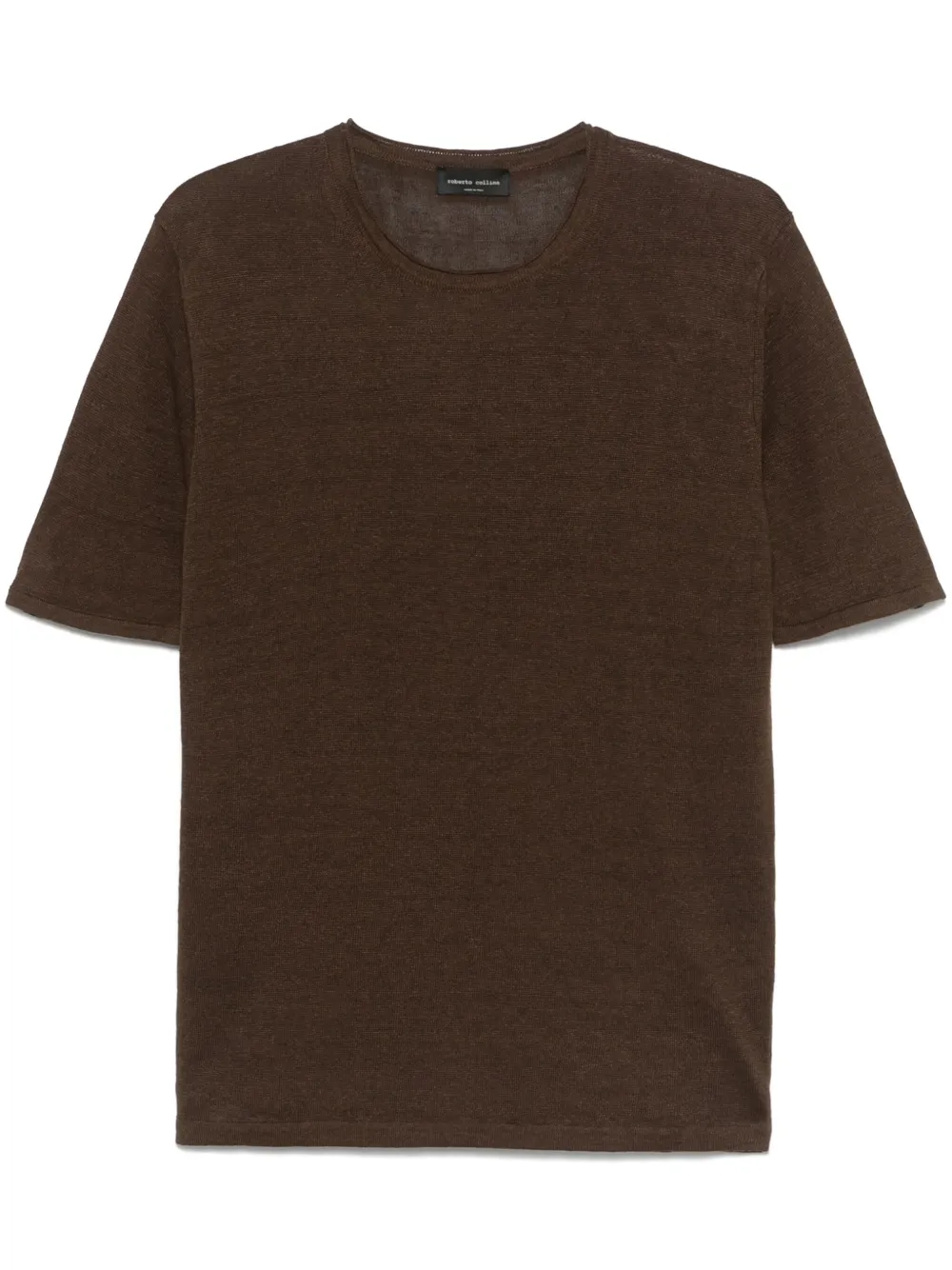 Roberto Collina linen T-shirt - Marrone
