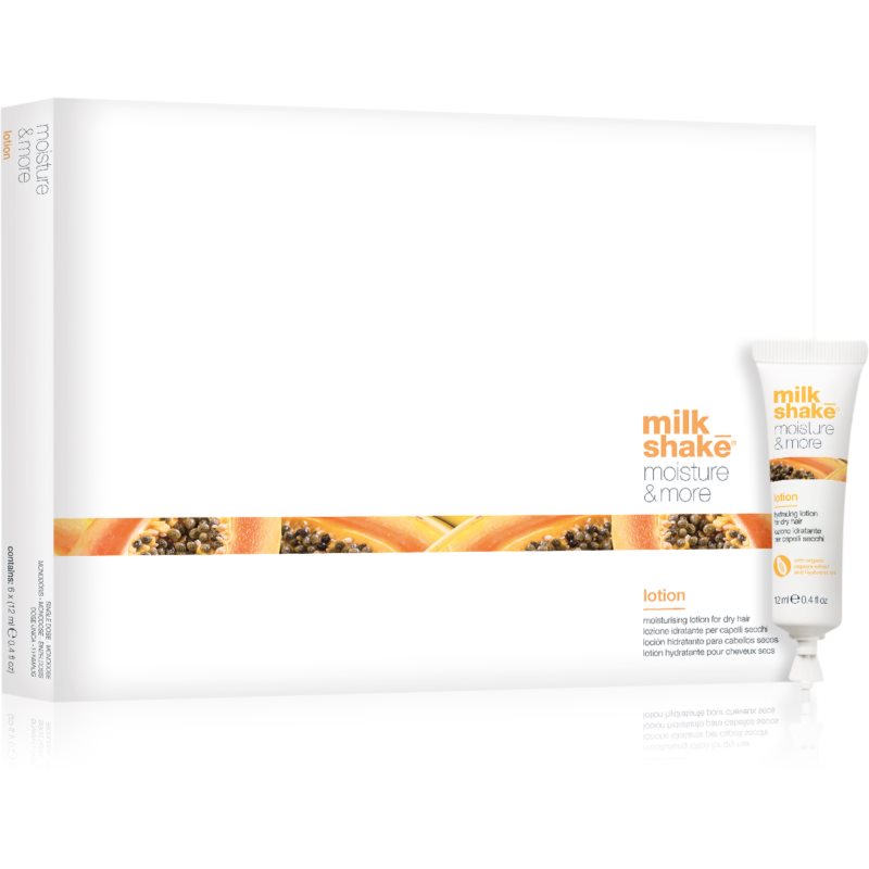Milk Shake Moisture & More Lotion Latte Idratante Per Capelli Secchi 6X12 Ml