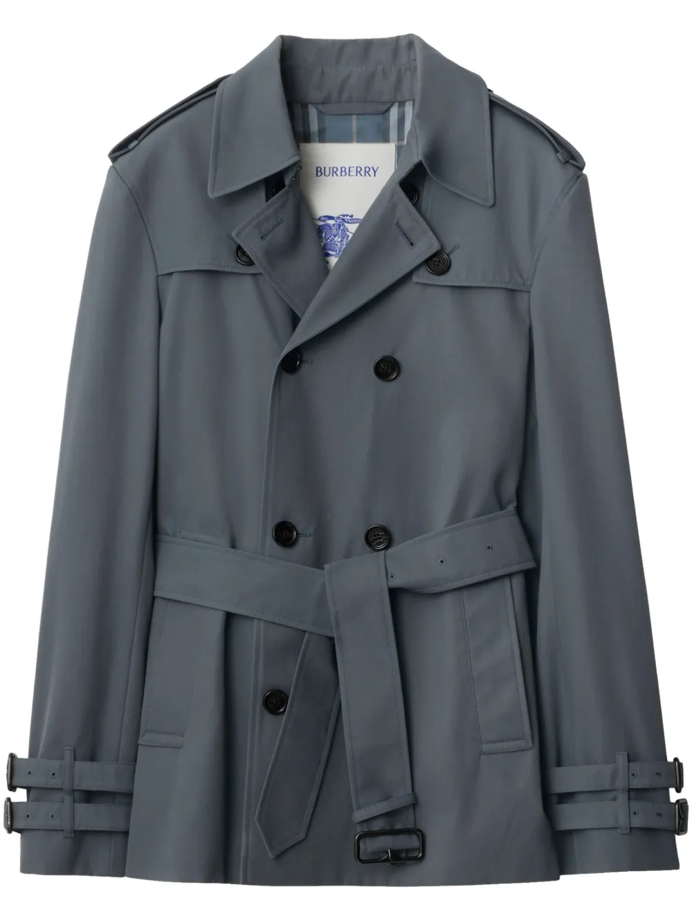 Burberry short trench coat - Grigio