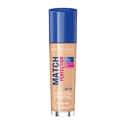 Rimmel Match Perfection Foundation, Fair Avorio, 30 Ml