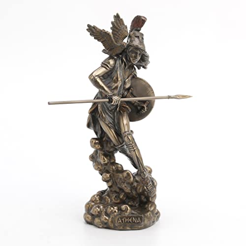 Wu Athena Stepping On Cloud - Statua Con Lancia